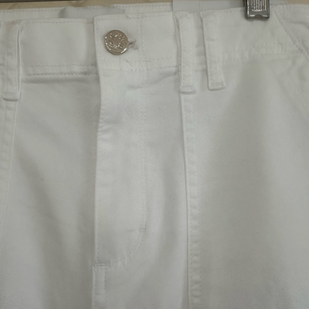 White House Black Market  White mid-rise size 6 straight cropped pants. NWT - Picture 11 of 16